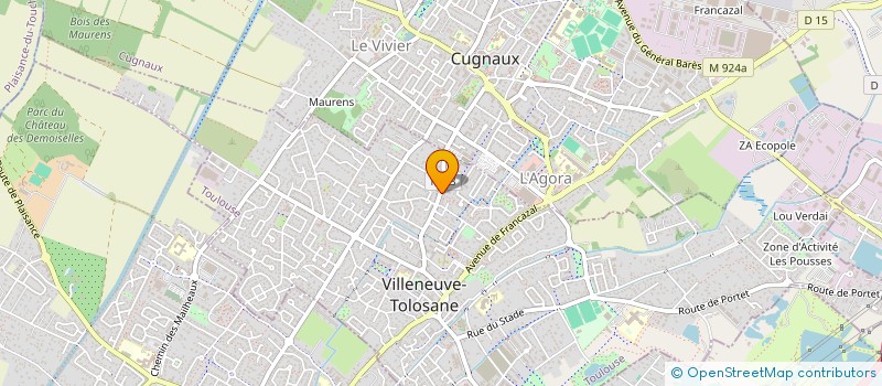localisation de l'entreprise SCI DU CANALET à VILLENEUVE-TOLOSANE