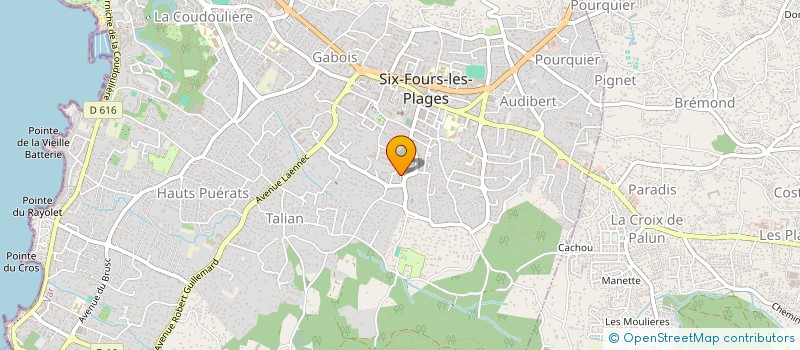 localisation de l'entreprise SCI DU CANETON à SIX FOURS LES PLAGES