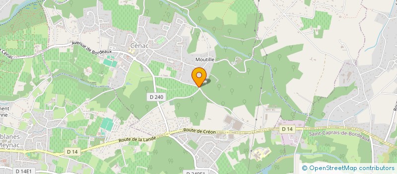 localisation de l'entreprise SCI DU CANON  CENAC