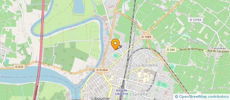 localisation de l'entreprise SCI DU CANTAL  LIBOURNE