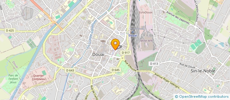 localisation de l'entreprise SCI DU CANTELEU à DOUAI