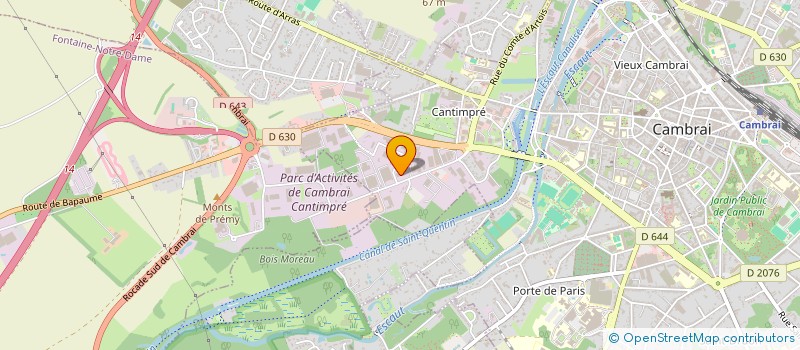 localisation de l'entreprise SCI DU CANTIMPRE-BOUTRY à CAMBRAI