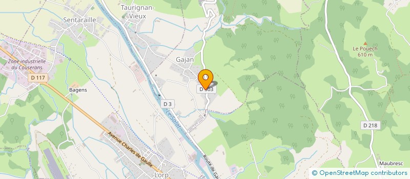 localisation de l'entreprise SCI DU CAOULACH à GAJAN