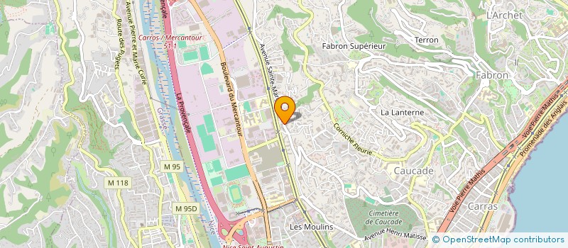 localisation de l'entreprise SCI DU CAP à NICE