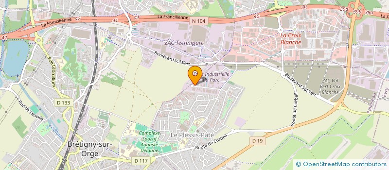 localisation de l'entreprise SCI DU CAP  LE PLESSIS-PATE