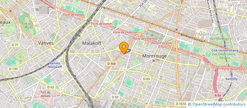 localisation de l'entreprise SCI DU CAP  MONTROUGE