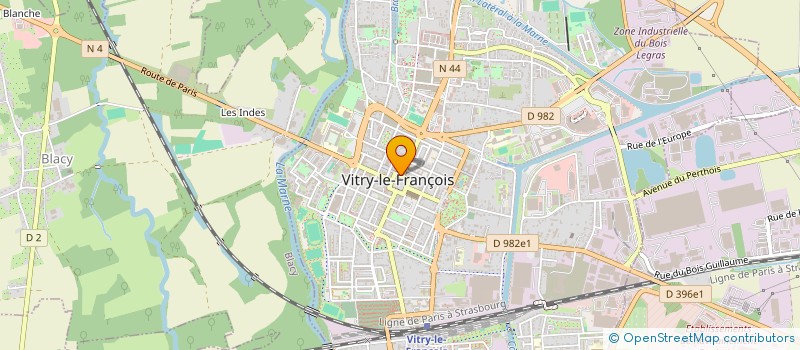 localisation de l'entreprise SCI DU CAP à VITRY-LE-FRANCOIS