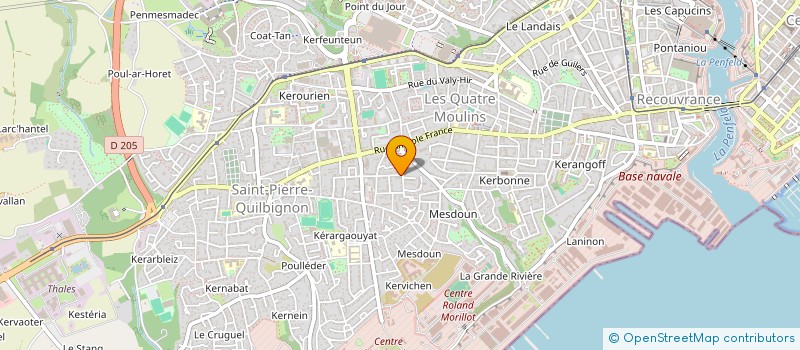 localisation de l'entreprise SCI DU CAP  BREST