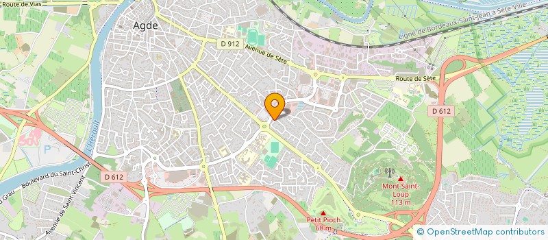 localisation de l'entreprise SCI DU CAP BRETON  AGDE