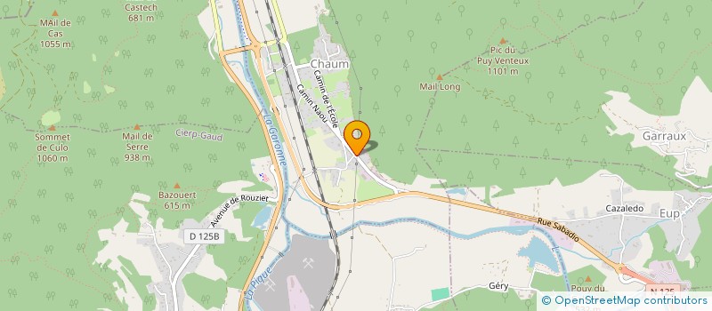 localisation de l'entreprise SCI DU CAP DEL MAIL  CHAUM