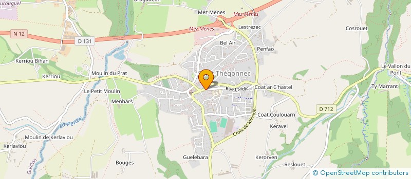 localisation de l'entreprise SCI DU CAP ET DU LEON  SAINT-THEGONNEC LOC-EGUINER