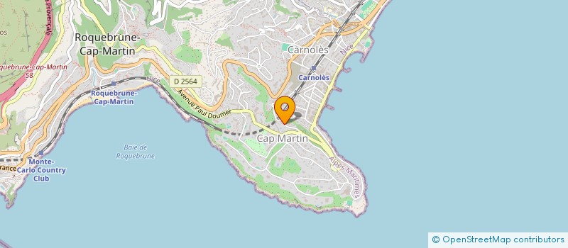 localisation de l'entreprise SCI DU CAP MARTIN à ROQUEBRUNE-CAP-MARTIN