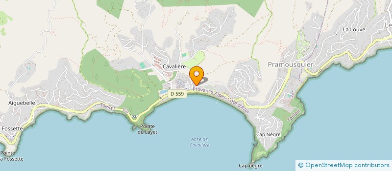localisation de l'entreprise SCI DU CAP NEGRE  LE LAVANDOU