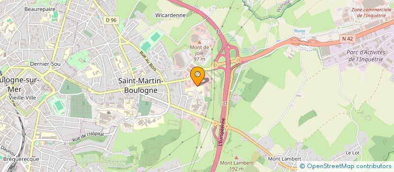 localisation de l'entreprise SCI DU CAP SUD IMMOBILIER  SAINT-MARTIN-BOULOGNE