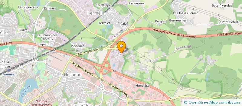 localisation de l'entreprise SCI DU CAP VERT à VANNES