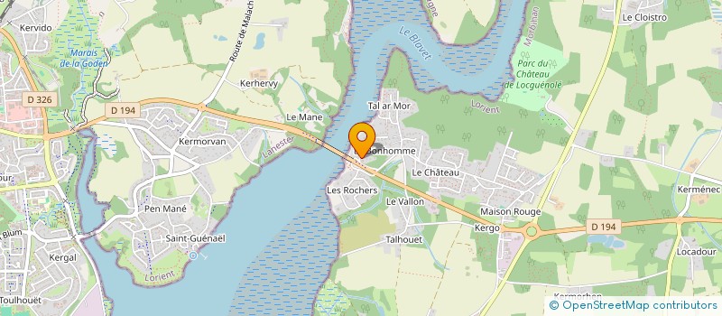 localisation de l'entreprise SCI DU CAP VERT  KERVIGNAC