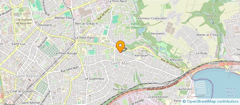 localisation de l'entreprise SCI DU CAP VERT  BREST