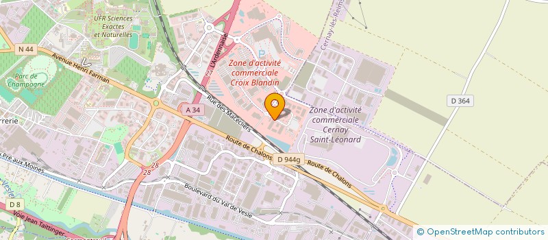 localisation de l'entreprise SCI DU CAPITAINE  REIMS