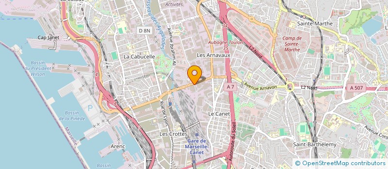 localisation de l'entreprise SCI DU CAPITAINE GEZE  ALLAUCH