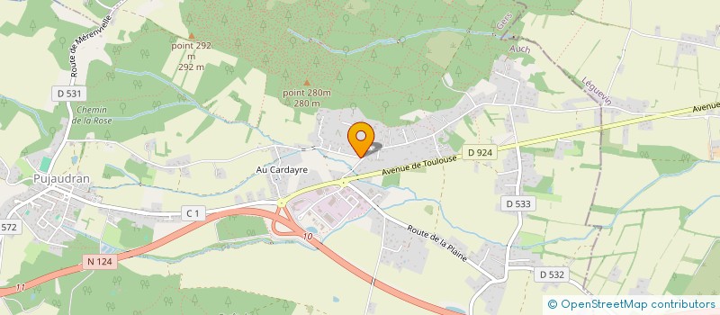 localisation de l'entreprise SCI DU CARDAYRE  PUJAUDRAN