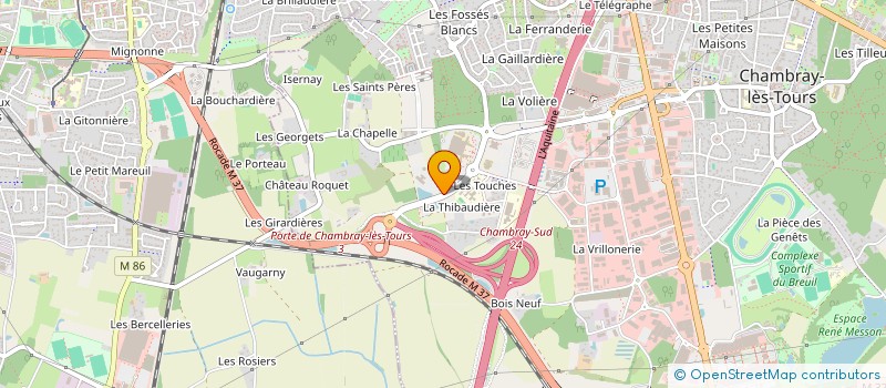 localisation de l'entreprise SCI DU CARDINAL  CHAMBRAY-LES-TOURS