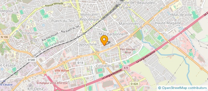 localisation de l'entreprise SCI DU CARE  NIMES