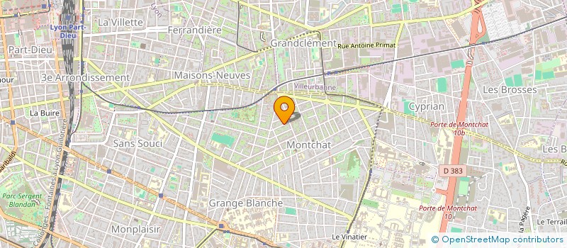 localisation de l'entreprise SCI DU CARIBOU  LYON