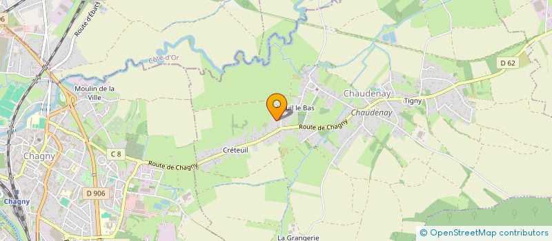 localisation de l'entreprise SCI DU CARIBOU  CHAUDENAY