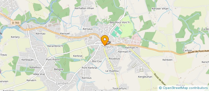 localisation de l'entreprise SCI DU CARILLON  TREGUNC