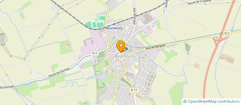 localisation de l'entreprise SCI DU CARILLON  BOURBOURG