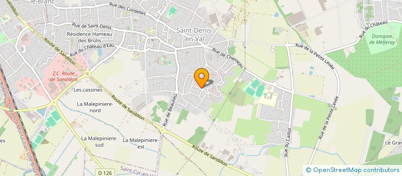 localisation de l'entreprise SCI DU CARMEL à SAINT-DENIS-EN-VAL
