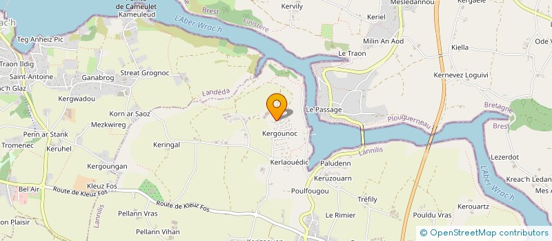 localisation de l'entreprise SCI DU CARPONT  LANNILIS