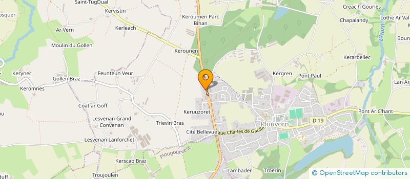 localisation de l'entreprise SCI DU CARPONT  PLOUENAN