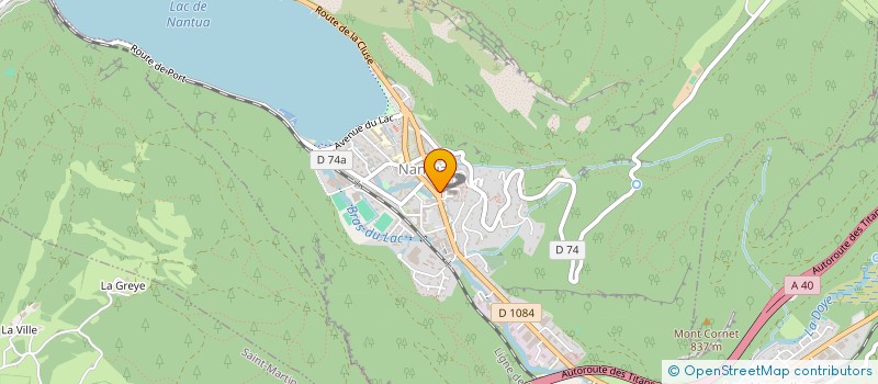 localisation de l'entreprise SCI DU CARRE BOURGET à NANTUA