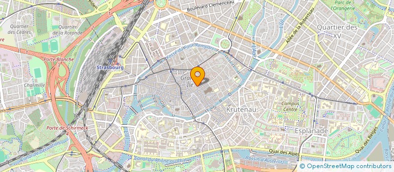 localisation de l'entreprise SCI DU CARRE D'OR  STRASBOURG