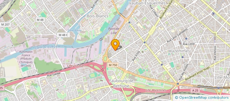 localisation de l'entreprise SCI DU CARRE DES SOURCES à LILLE