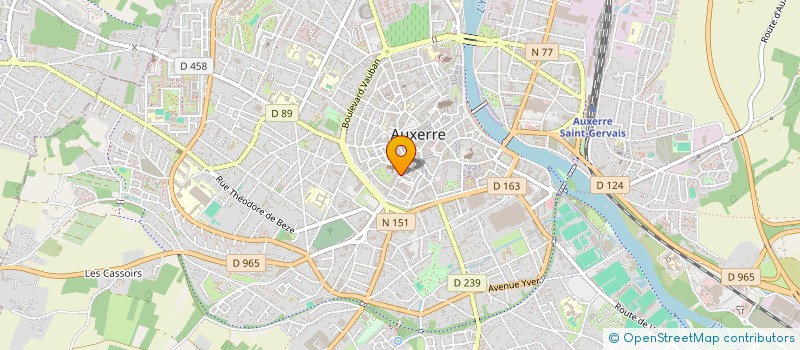 localisation de l'entreprise SCI DU CARRE DU TEMPLE à AUXERRE