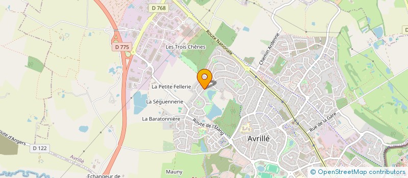 localisation de l'entreprise SCI DU CARREAU à AVRILLE