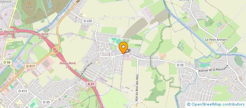 localisation de l'entreprise SCI DU CARREAU DE LA FOSSE BERNARD à DOUAI