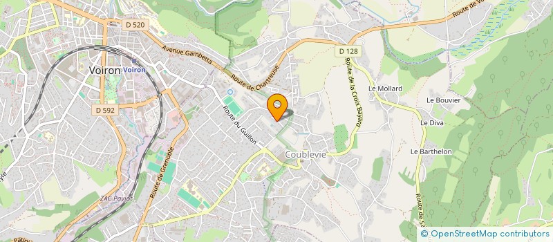 localisation de l'entreprise SCI DU CARREFOUR  COUBLEVIE