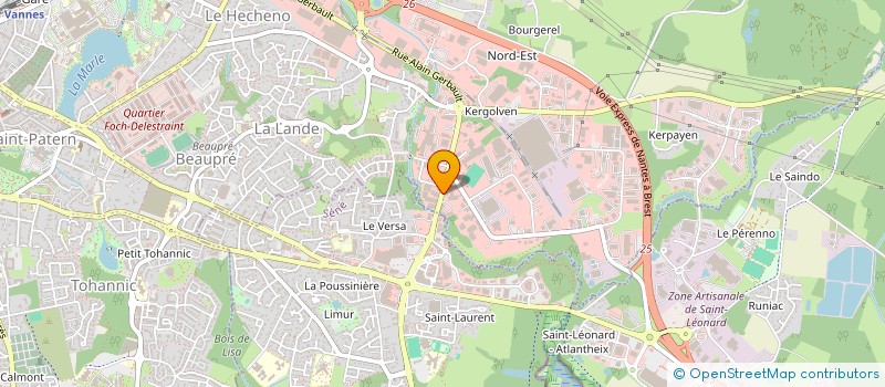 localisation de l'entreprise SCI DU CARREFOUR à VANNES