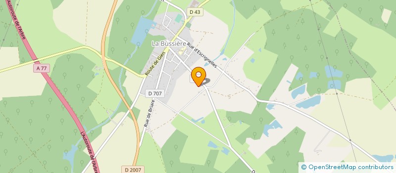 localisation de l'entreprise SCI DU CARREFOUR  LA BUSSIERE