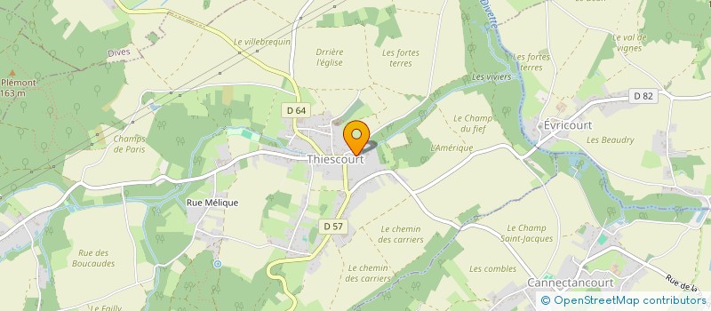 localisation de l'entreprise SCI DU CARREFOUR  THIESCOURT