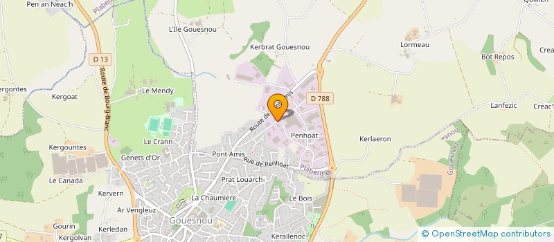 localisation de l'entreprise SCI DU CARREFOUR  PLABENNEC