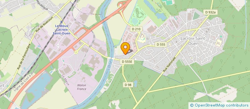 localisation de l'entreprise SCI DU CARREFOUR DU CARNOIS  LACROIX-SAINT-OUEN