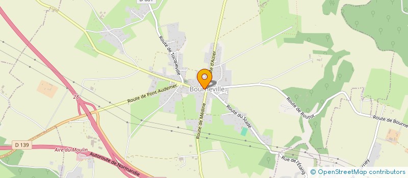 localisation de l'entreprise SCI DU CARREFOUR TCF  BOURNEVILLE-SAINTE-CROIX