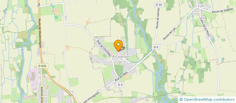 localisation de l'entreprise SCI DU CARREROT  ARTAGNAN