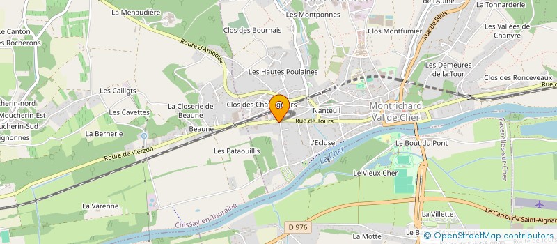 localisation de l'entreprise SCI DU CARROI DE LA CLARTE à MONTRICHARD-VAL-DE-CHER