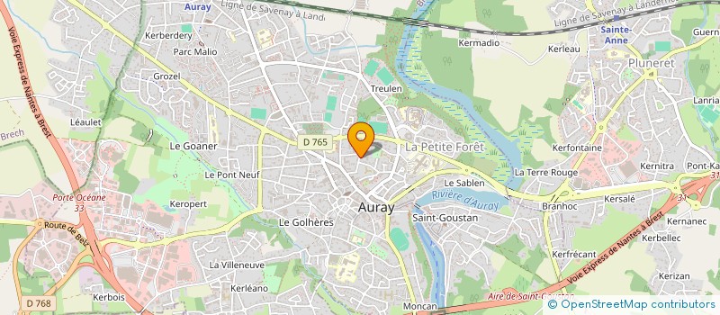 localisation de l'entreprise SCI DU CARROSSE à AURAY