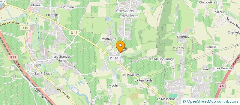 localisation de l'entreprise SCI DU CARROUGE  CHEVAGNY-LES-CHEVRIERES